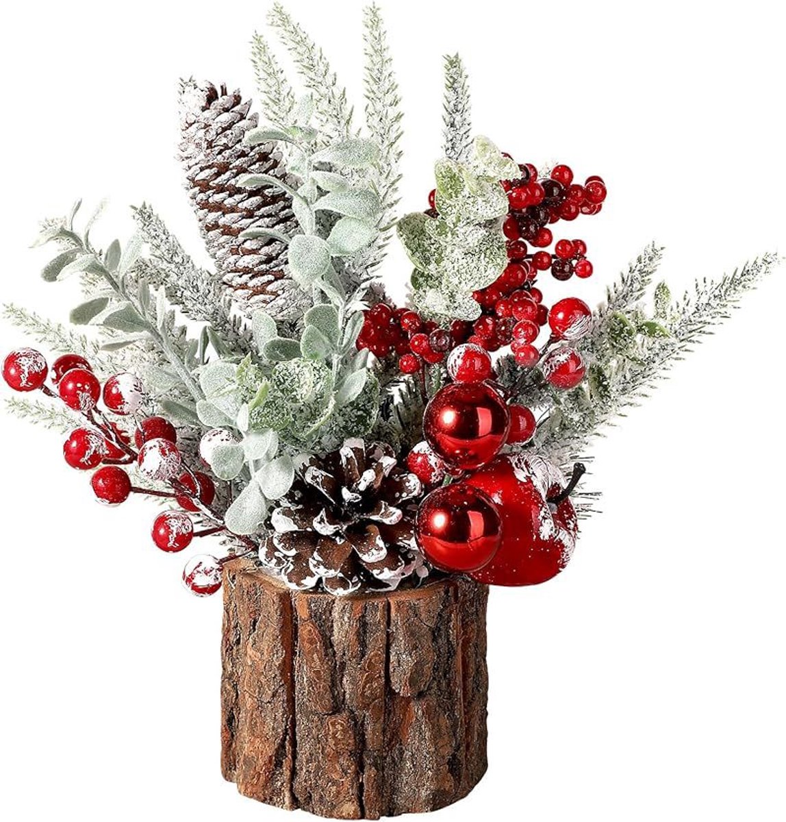 Nina's Giftshop® Mini Kunstkerstboom 30 cm – Kleine Kerstboom – Tafelkerstboom – Kerstdecoratie – Kerstversiering – Kerstcadeau