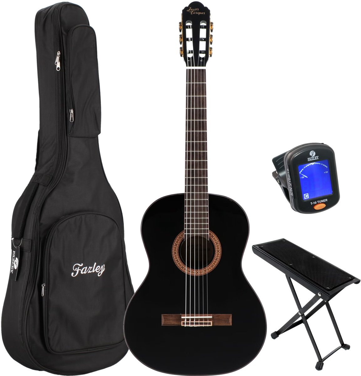 Javier Enriques CAG-85BK Black klassieke gitaar starterset
