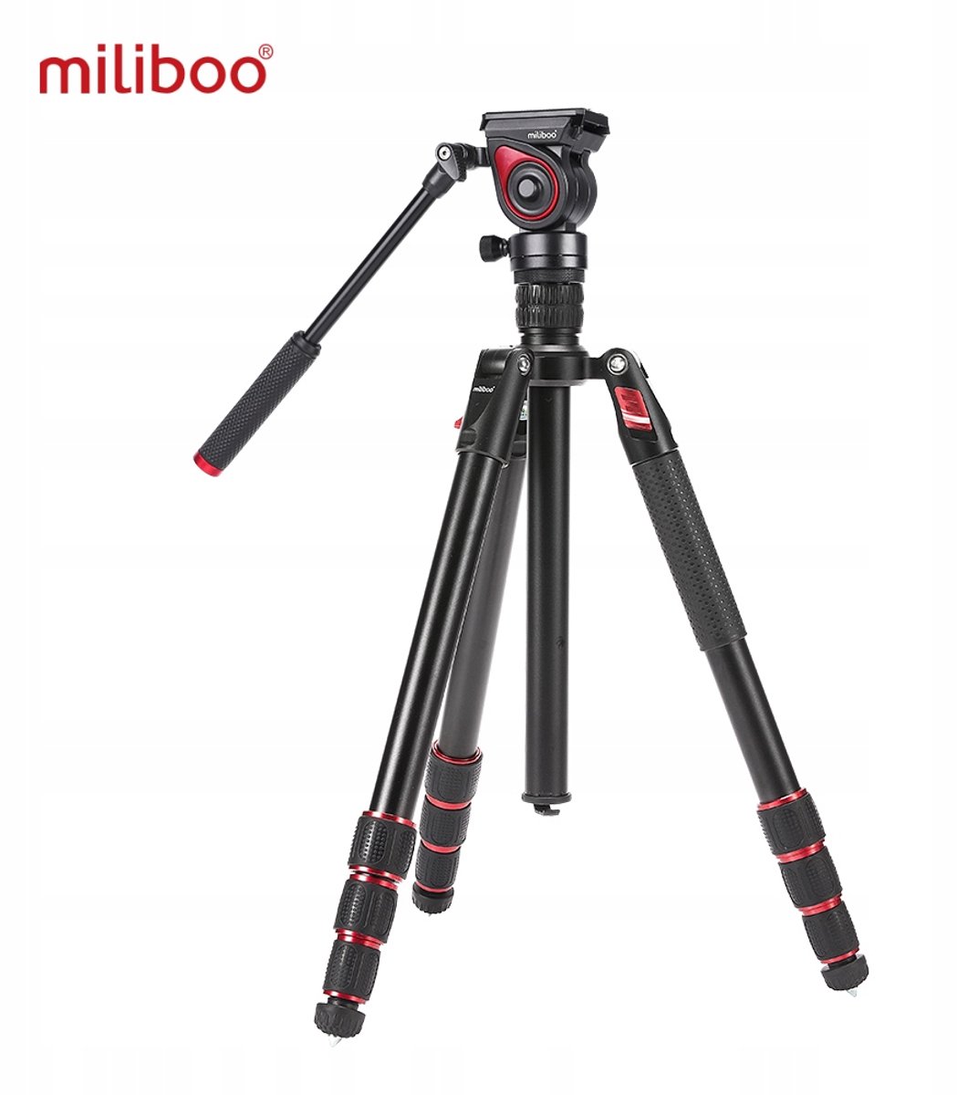 Miliboo MUFA Aluminium Statief met Oliekop, 149cm Hoog, 5kg Belasting