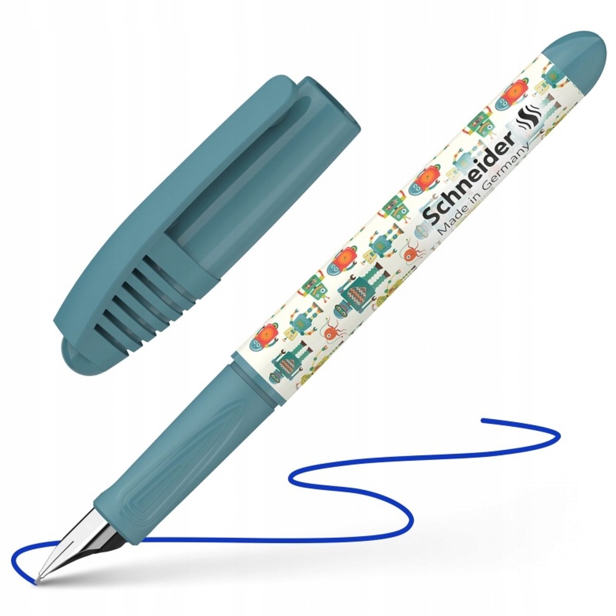 Schneider Zippi Cool Robots Vulpen - Blauw, Ergonomisch & Kindvriendelijk