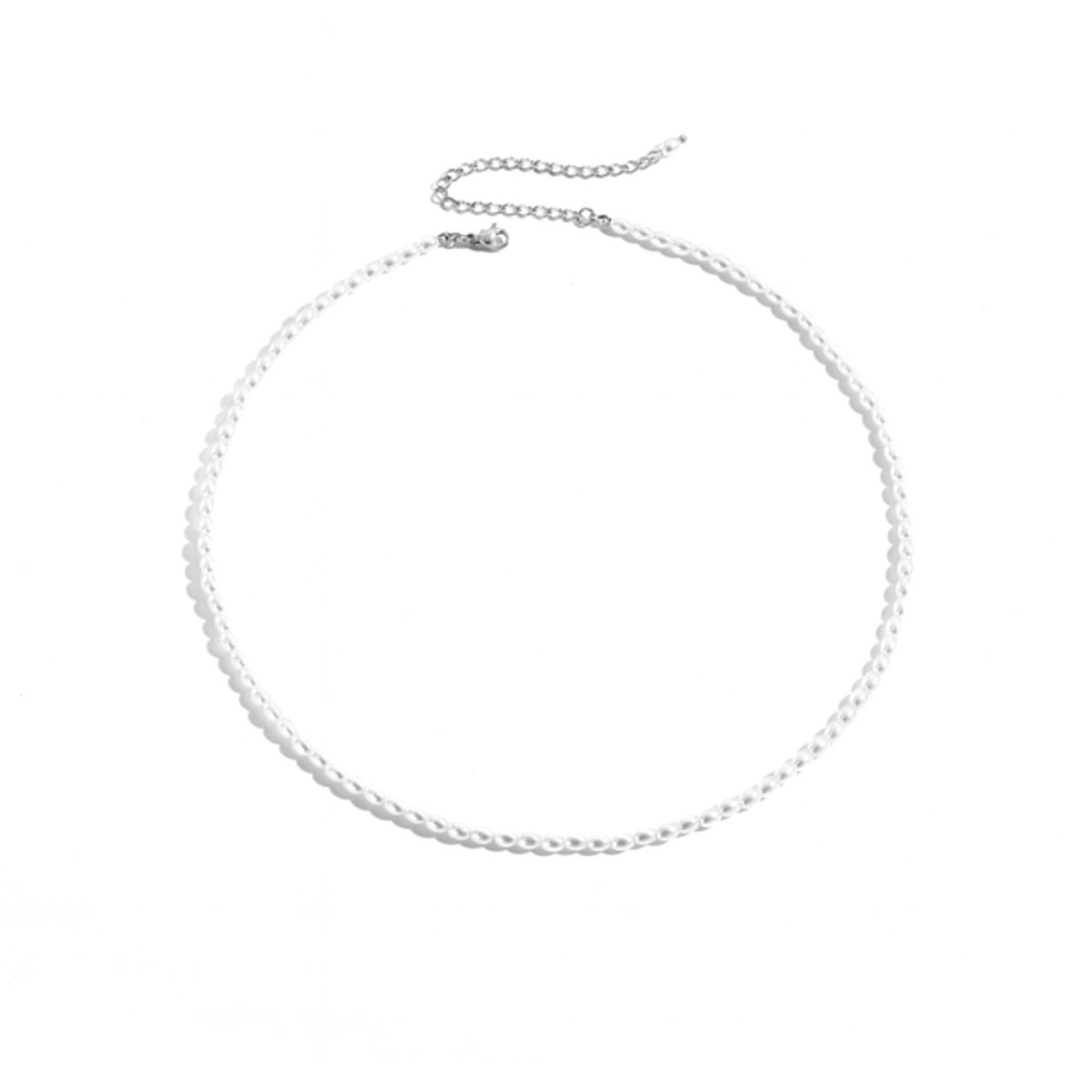 Parel ketting - Parel Collier - Kleine zoetwaterparel ketting - Choker - Parels - Damesketting edelsteen - Stainless Steel The Jewellery Salon