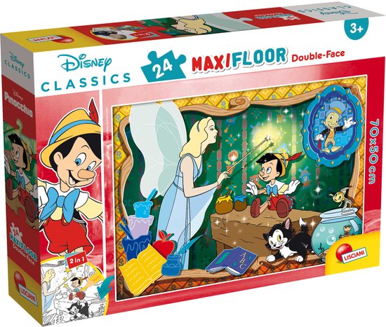 Lisciani - Puzzel - Disney Classics Pinocchio - Maxi vloerpuzzel 24 stuks