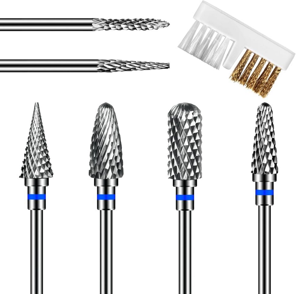 8-delige hardmetalen nagelfrees set voor manicure en pedicure