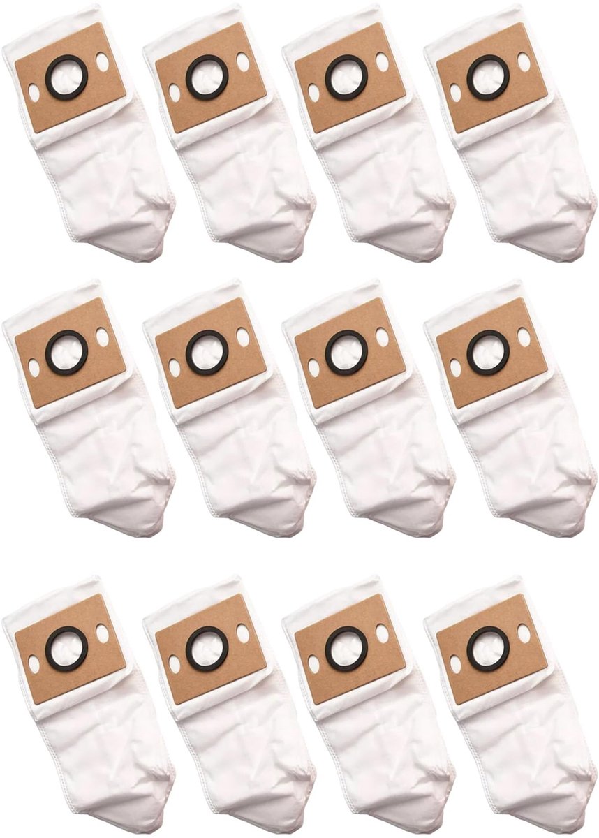 12 stuks Stofzakken - geschikt voor ILIFE V9 - V9pro Zelfledigende Robot Cleaner - Grote Capaciteit Tas Vervanging Accessoire Kits