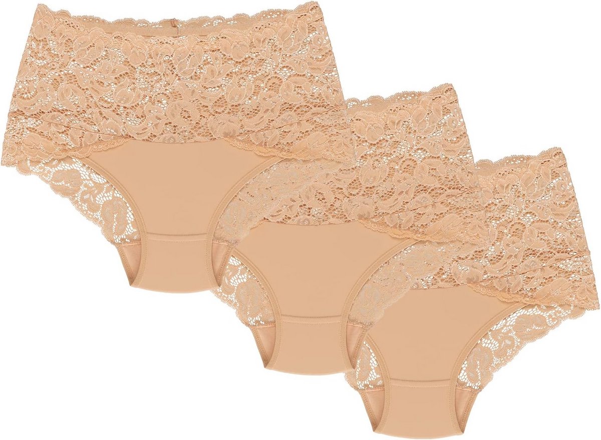 Hoge Taille Slip met Kant voor Dames