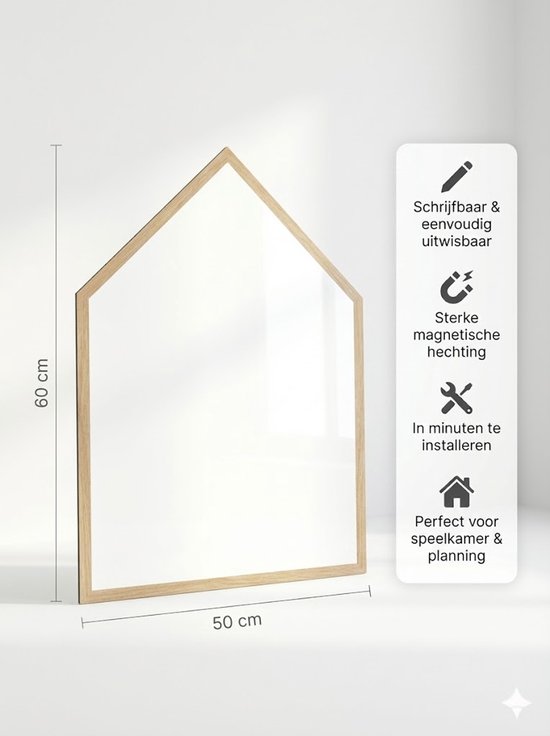 Autocollant Mural Magnétique pour Enfants – 50×60 cm Affiche de Jeu & d'Apprentissage Blanche – Tableau de Jeu Magnétique Réutilisable pour Chambre d'Enfant, École & Coin de Jeu