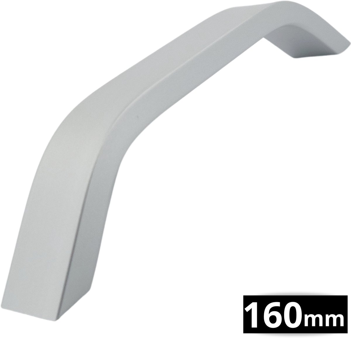 Handgreep Zwart Aluminium - Boormaat 160mm - Greepjes - Handgreep - Handgrepen keukenkastjes - Handvatten - Meubelgreep Aluminium - Handgrepen voor deurtjes