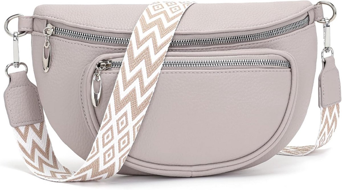 Middelgrote Dames Heuptas en Schoudertas Crossbody met Telefoonvak