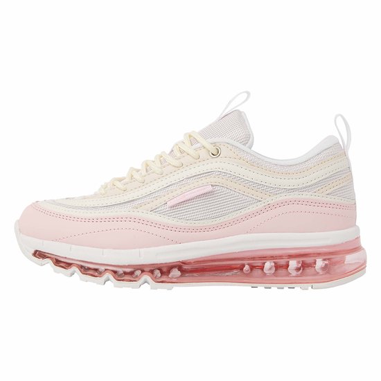 Roze, nude en witte lage sneaker van British Knights. Laag model met veters en doorschijnende roze zool.