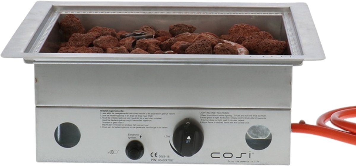 Cosi | Cosiburner Inbouwbrander | Square RVS