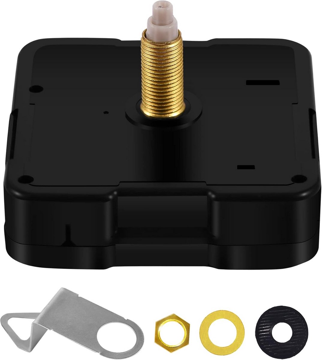 Stil Uurwerk Vervangingsset voor Wandklok - Kwarts Mechanisme met Lange Schacht - DIY Klok Reparatieonderdelen