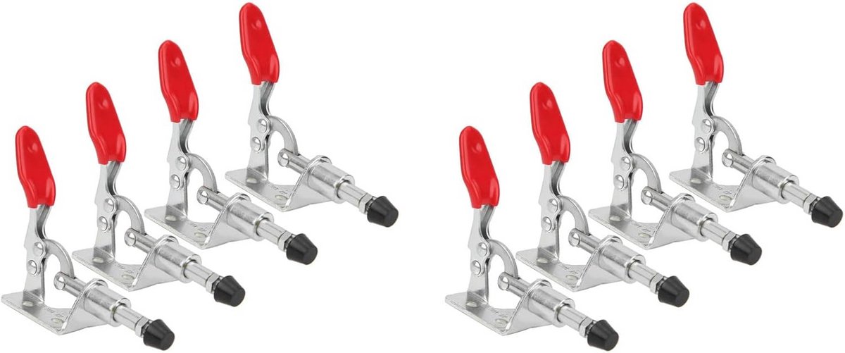 8 Stuks Toggle Klemmen voor Klemkracht Tot 45kg - Snelspanner voor Houtbewerking en Lassen