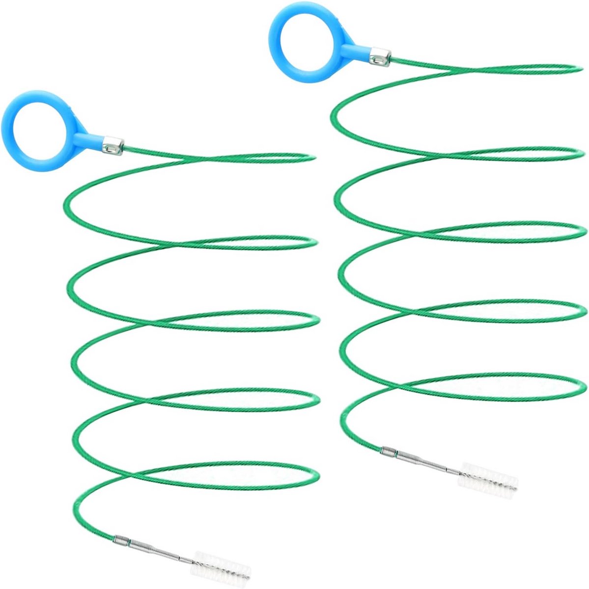 2x Flexibele Reinigingsborstel voor Schuifdaken en Afvoeren - 300 cm Lengte