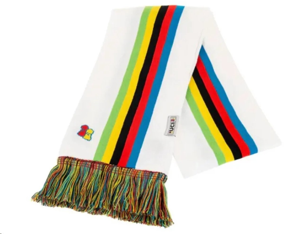 Big Bobble Hats UCI Rainbow Scarf Wit
