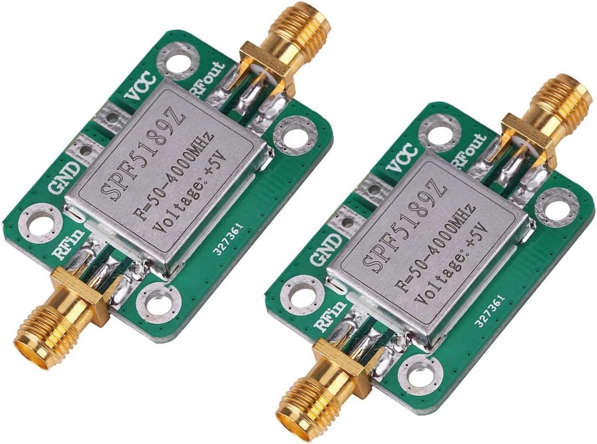 2 Stuks RF Low Noise Versterker 50-4000MHz voor Signaalontvangst