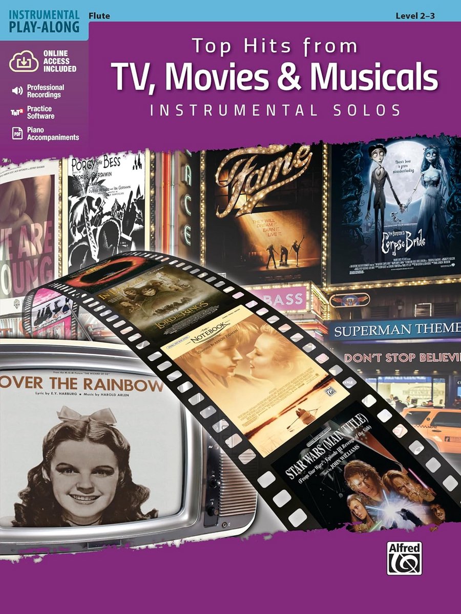 Top Hits Muziekboek voor Fluit: Bekende Melodieën uit Films, TV & Musicals