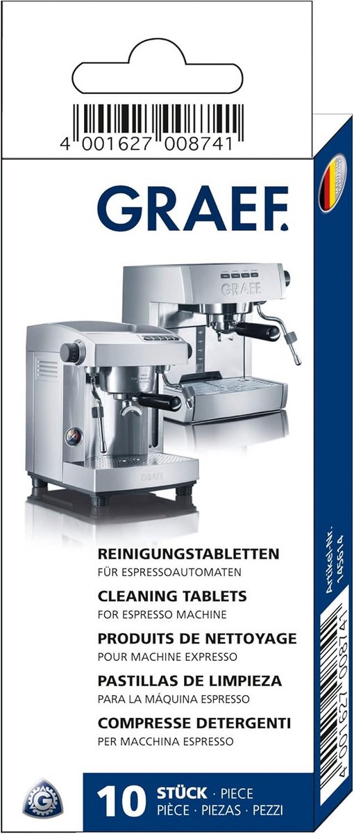 Reinigingstabletten voor Espressomachine Zeefdragers 10 Stuks