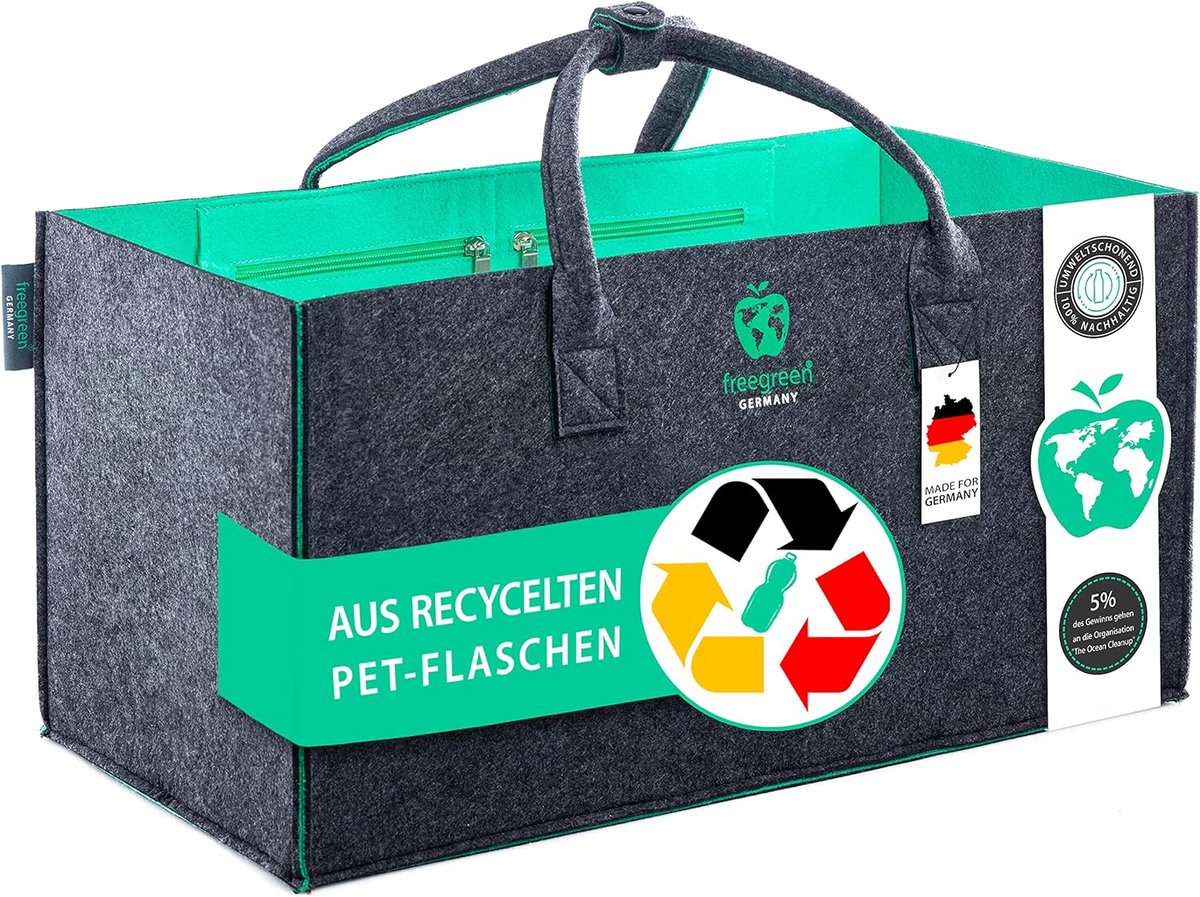 Duurzame Boodschappentas van Gerecyclede PET-flessen met Binnenzak