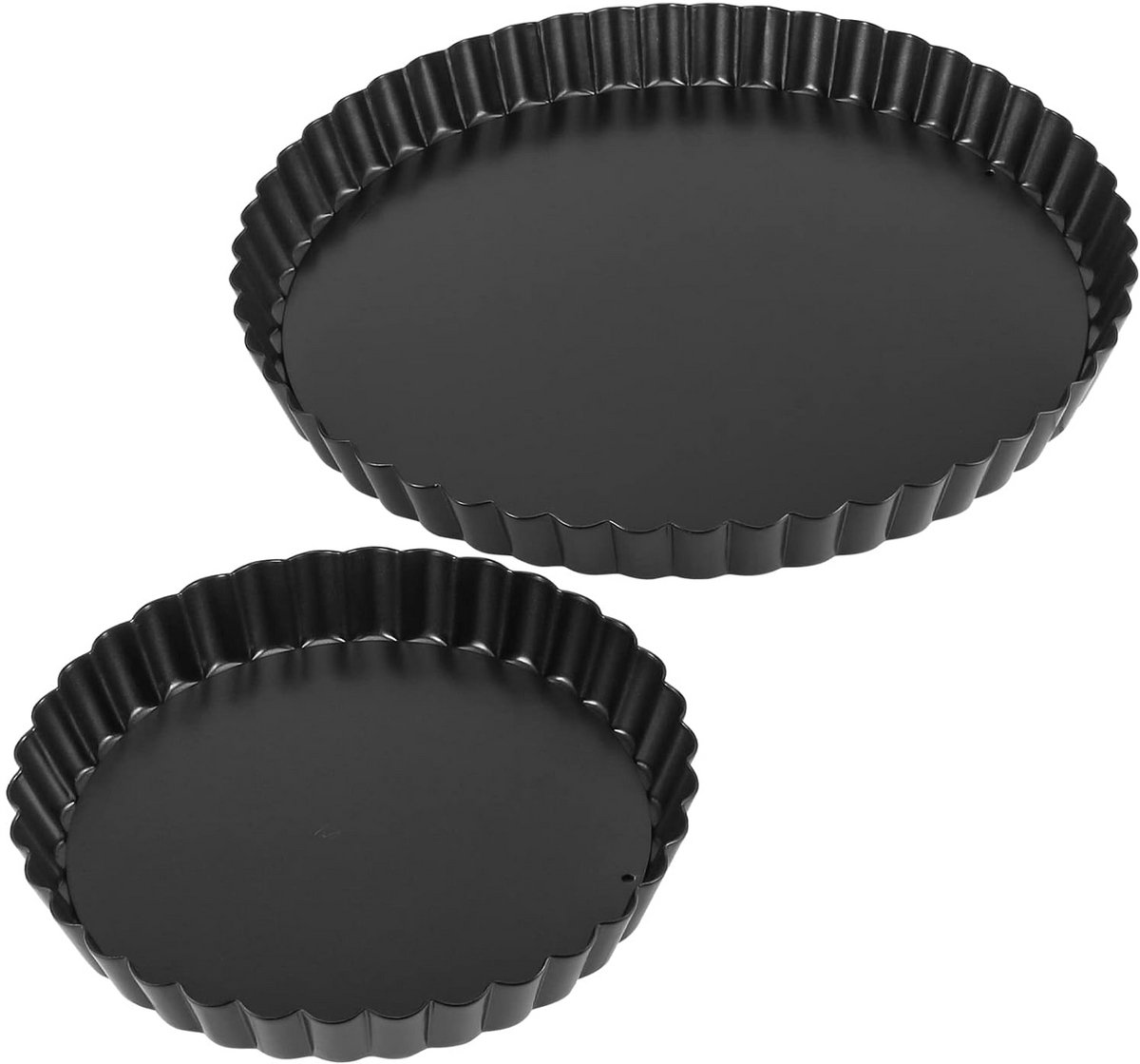 Set van 2 Non-stick Taartvormen Losse Bodem - Gegolfd - 15 cm en 25 cm
