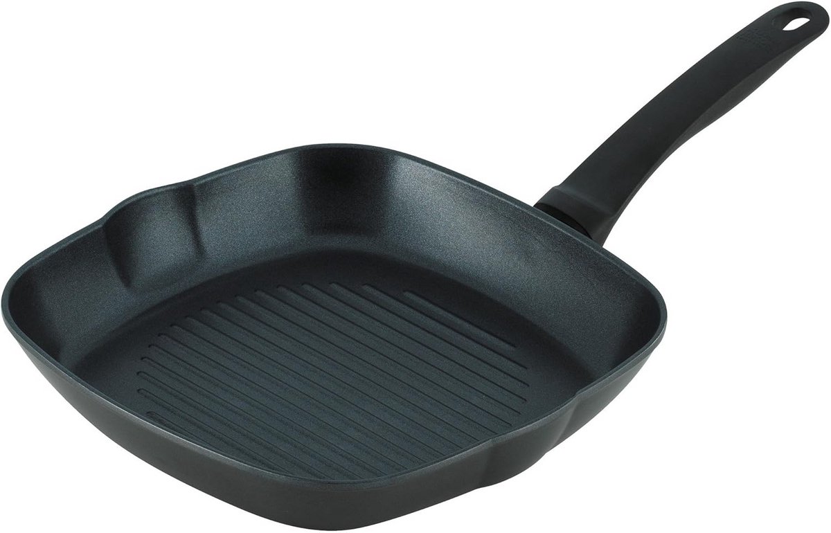 Aluminium Grillpan met Antiaanbaklaag voor Inductie - 26 cm