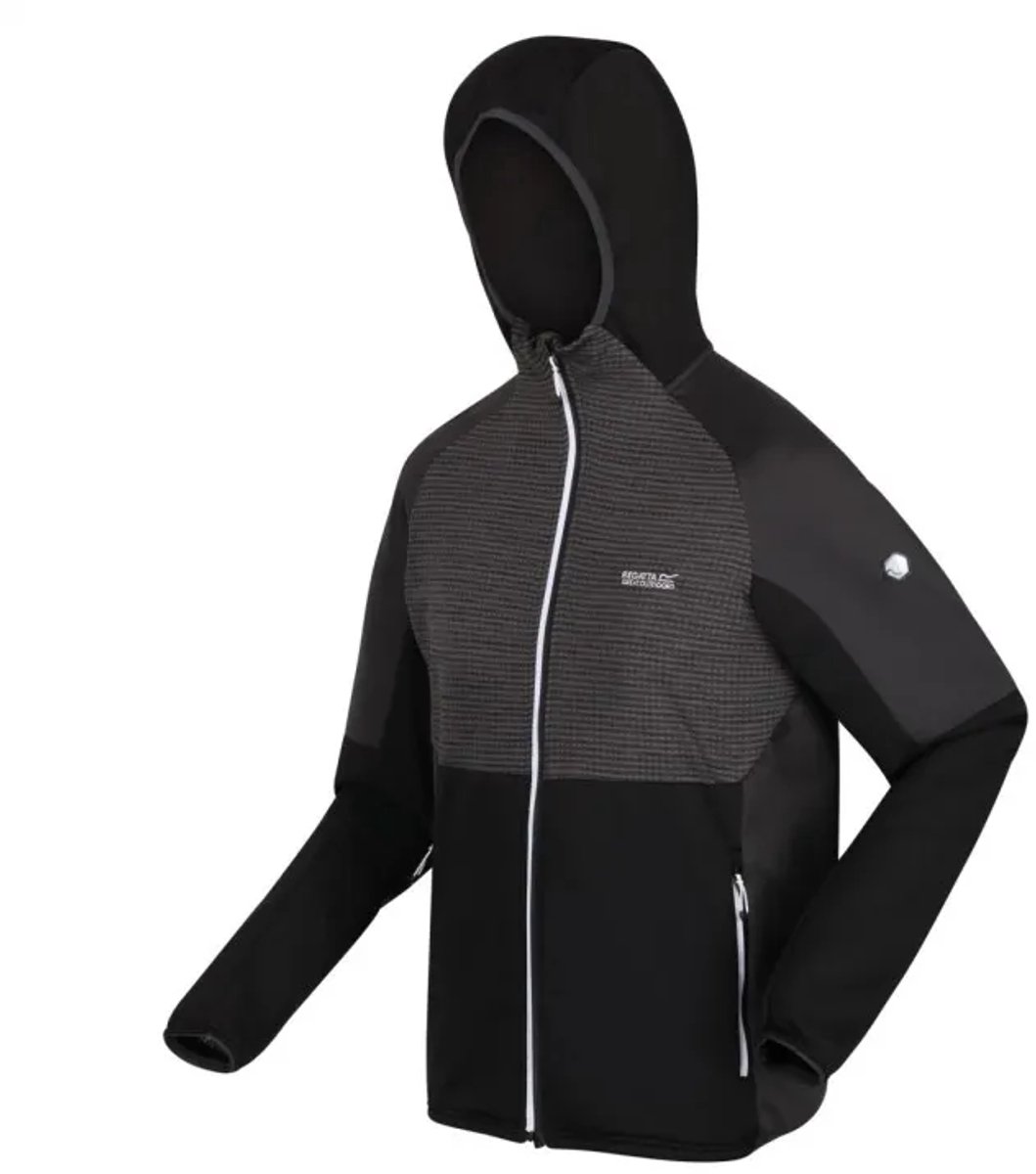 De Regatta Attare Fleece Met Volledige Rits Heren Extol Stretch Gerecycled Grijs