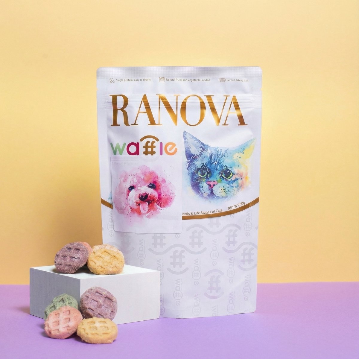 Treattopia - Gevriesdroogde Wafels (verschillende smaken) - honden en katten