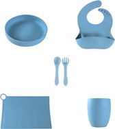 Sproudsy Serviesset Serene - Kinderservies - Kraamcadeau - Baby - 5-delig - Celestial Blue