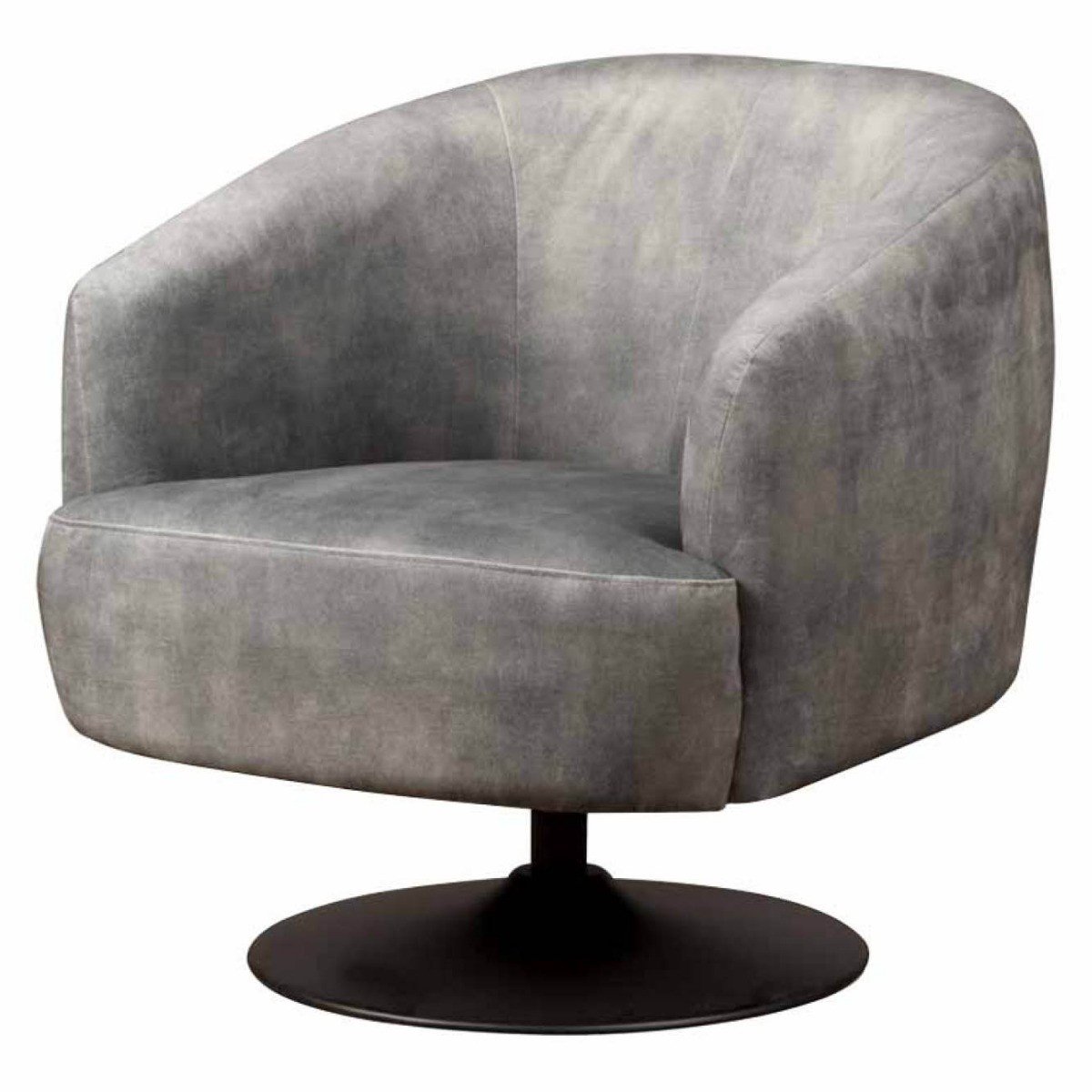 Tower Living Barga Fauteuil - Bliss 4 grey (draaibaar) Grijs