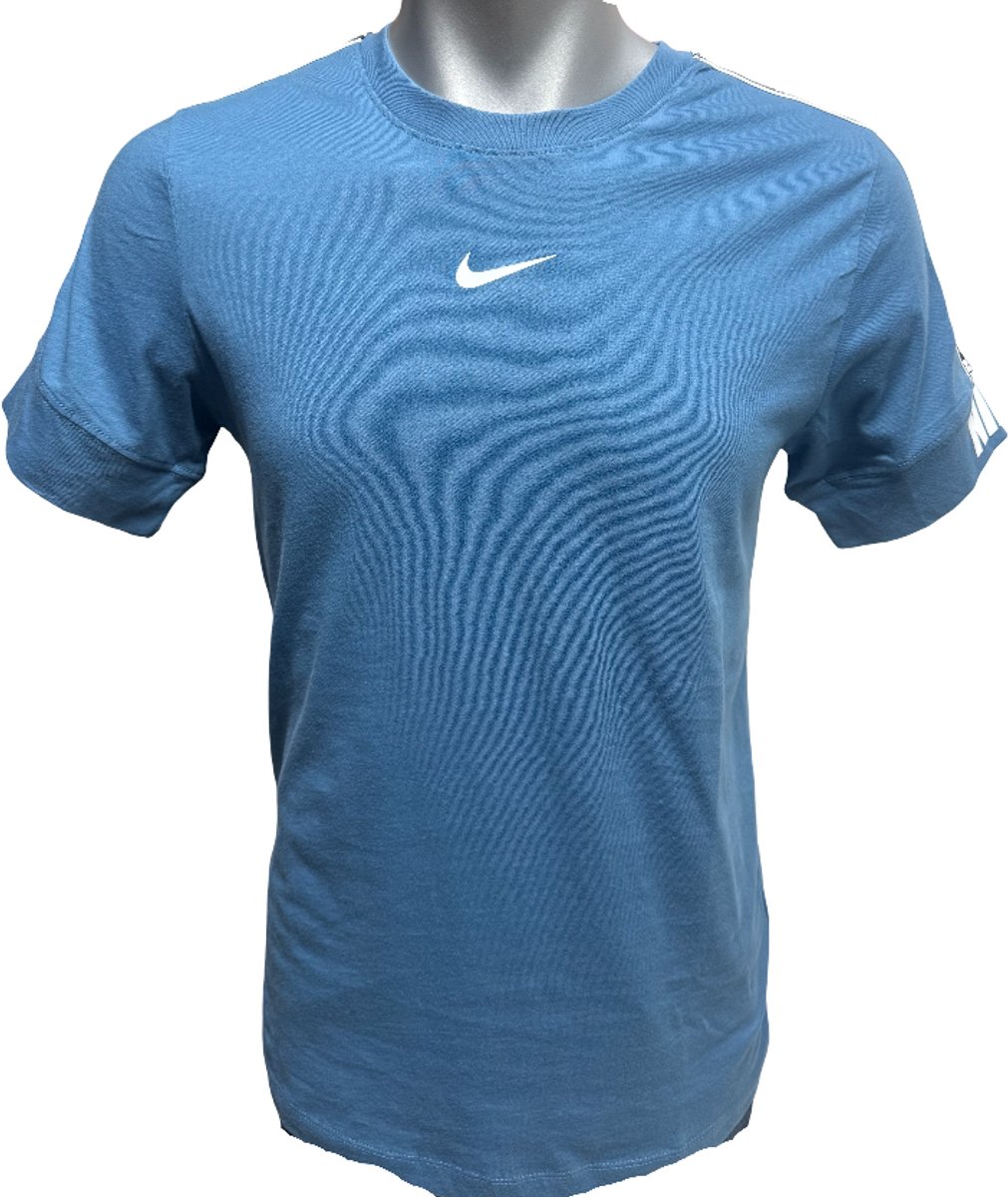 Nike Repeat Tape heren T-shirt Blauw
