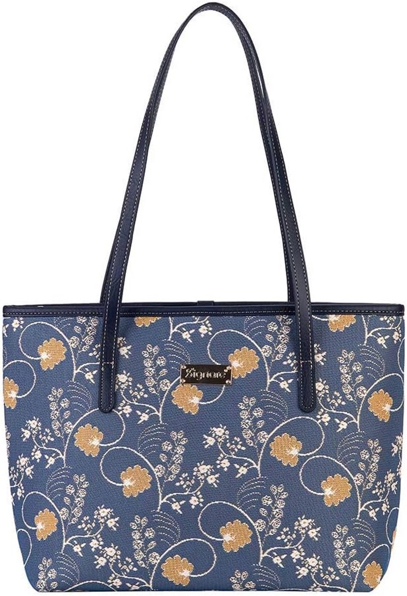 Dames Schoudertas Tote Bag Bloemenpatroon - Wandtapijt Stijl Schoudertas
