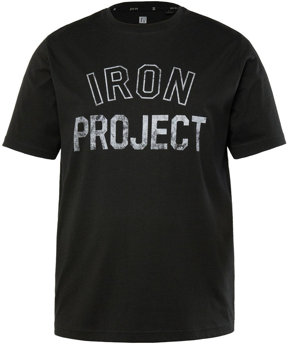 JAY-PI - Heren - T-shirt Iron Anvil fitness korte mouwen QuickDry - Zwart - Maat XXL