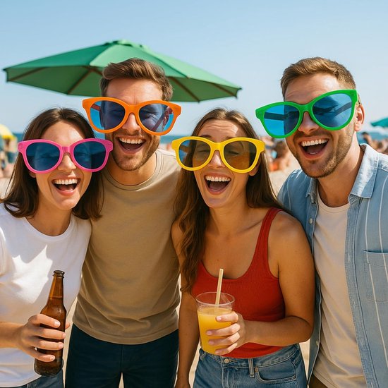 Gigantische Grappige Zonnebril - Oversized Feestbril voor Verjaardag & Carnavalskostuum van Merkloos — afbeelding 4