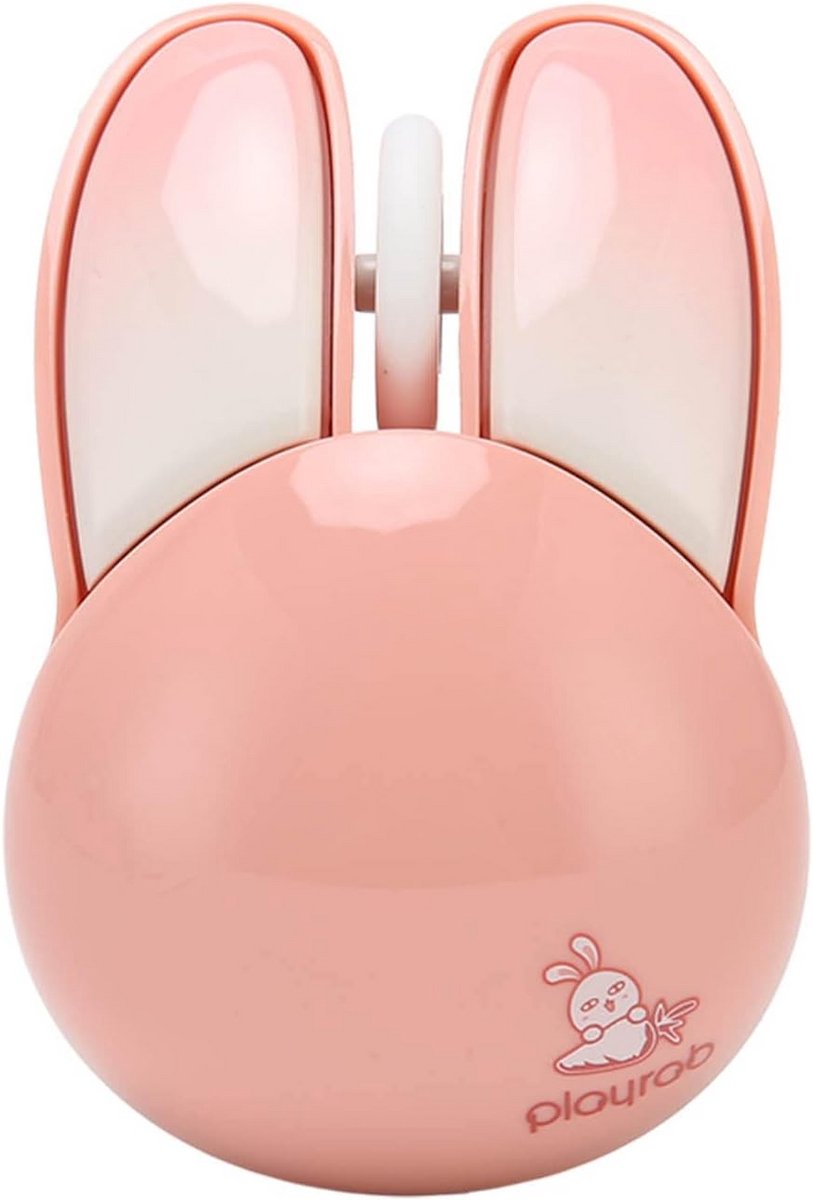 Draadloze Muis met Konijn Design, Compact en Stil voor Laptop en PC