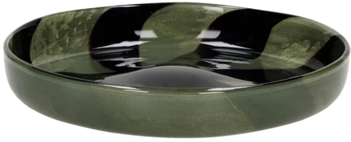 Pomax Cannes schaal D23cm H4.5cm kaki