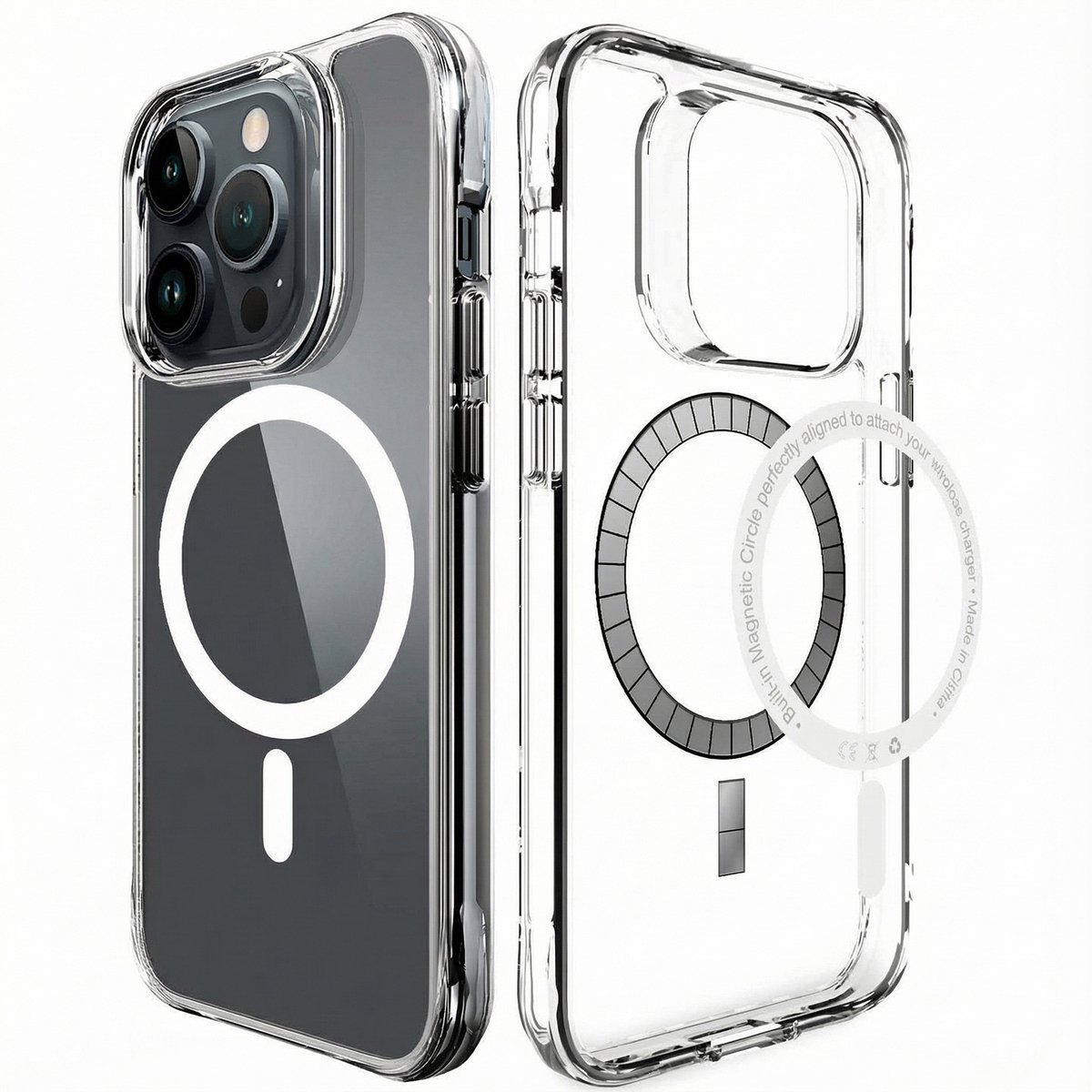 imoshion Hoesje - Geschikt voor iPhone 14 Pro Max - geschikt voor MagSafe case - Transparant