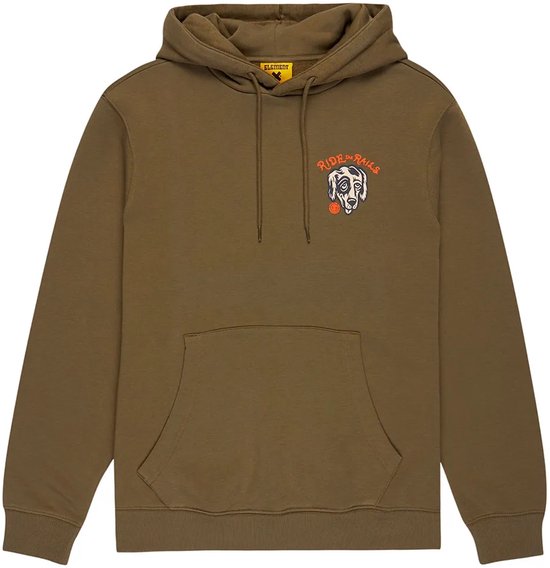 Sweat à capuche Element Timber Hobos Marron L Homme