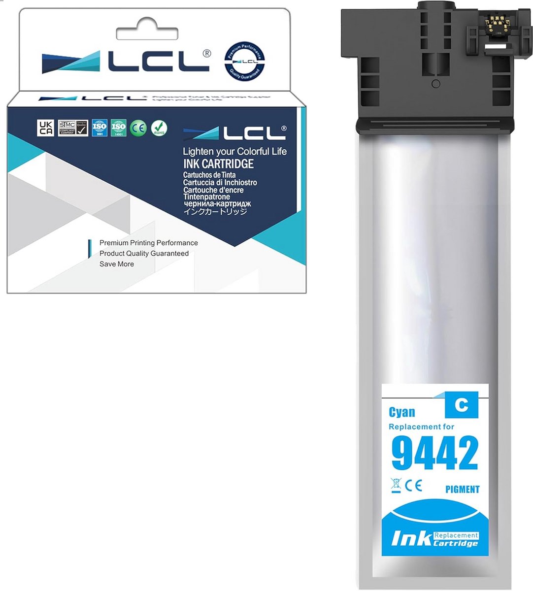 Compatibele Cyaan Inktcartridge (T9442) voor WorkForce Pro WF-C5210, WF-C5290, WF-C5710 & WF-C5790 Series