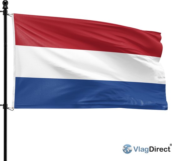 VlagDirect - Nederlandse vlag - Nederland vlag - 150 x 225 cm - XL vlag.