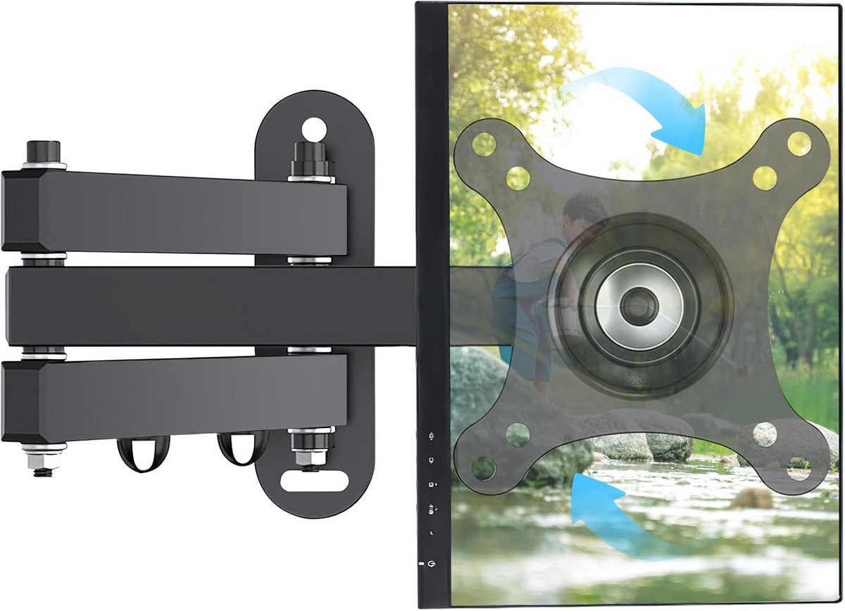 Universele Draaibare en Kantelbare TV-Wandhouder voor 14-32 Inch Televisies