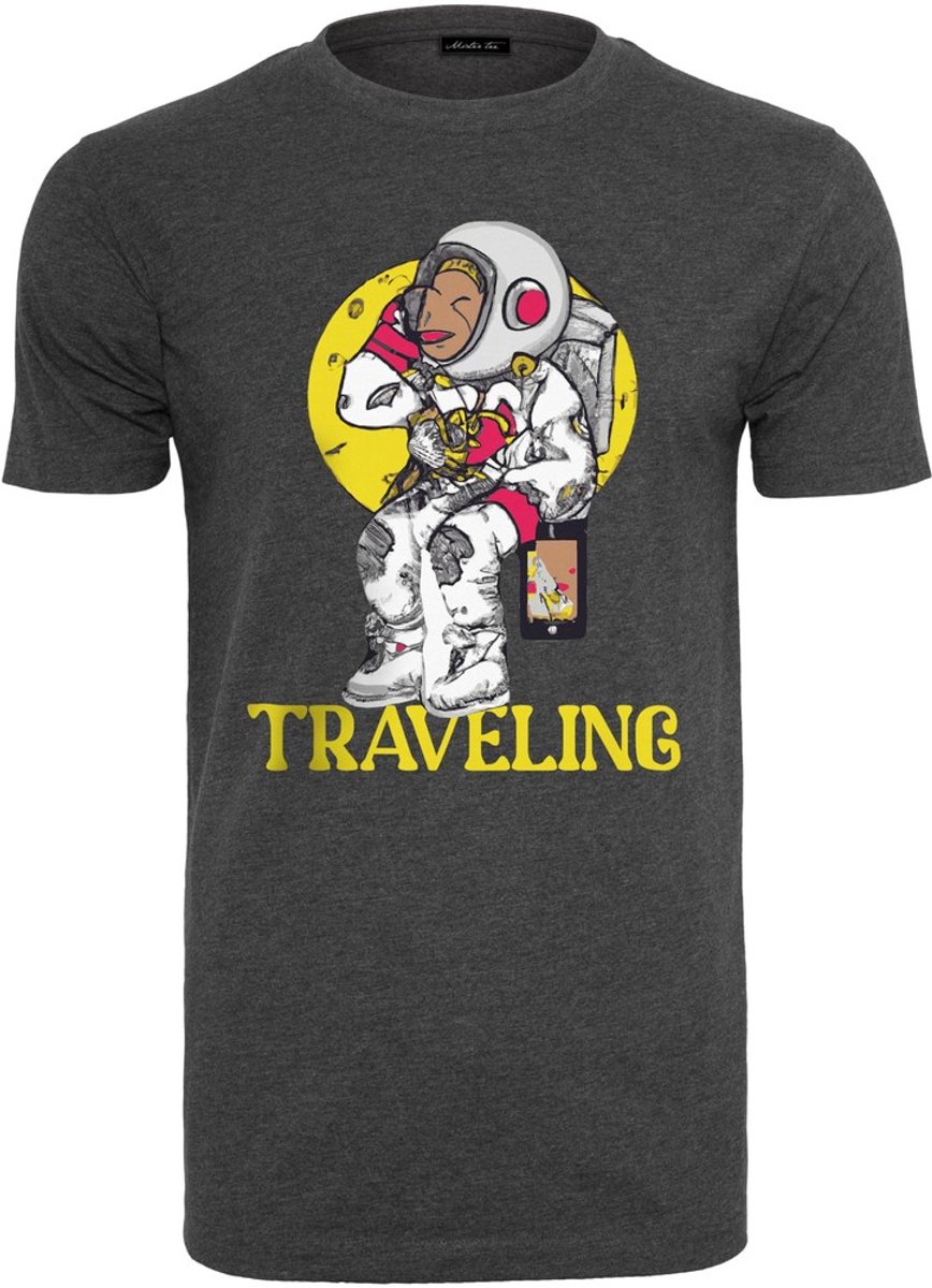 Mister Tee Traveling Heren Tshirt S Grijs
