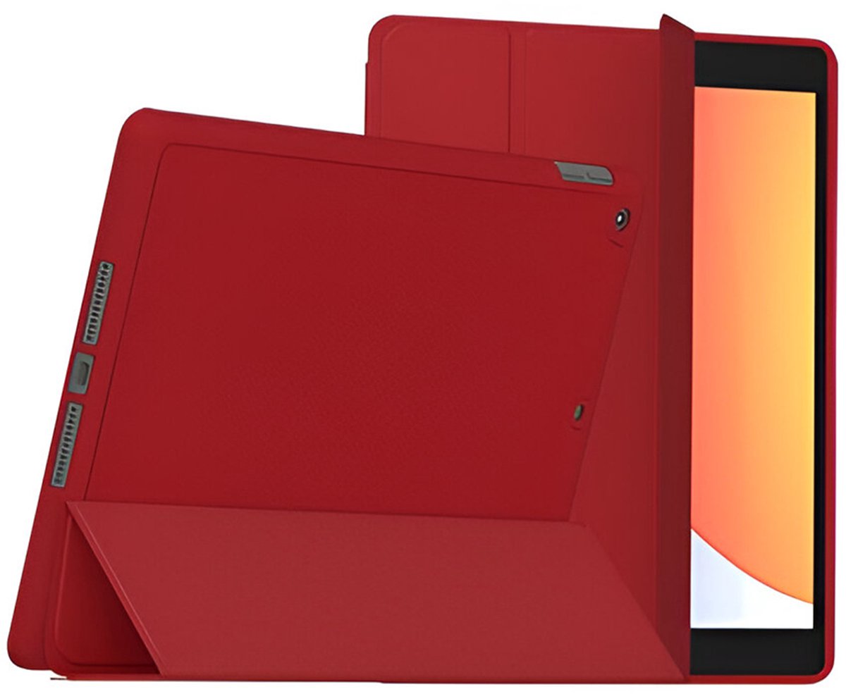 MYWAY, Hoes Geschikt voor Apple iPad 11 2025 / 10.9 2022 SlimSkin Model met Stylushouder, Rood