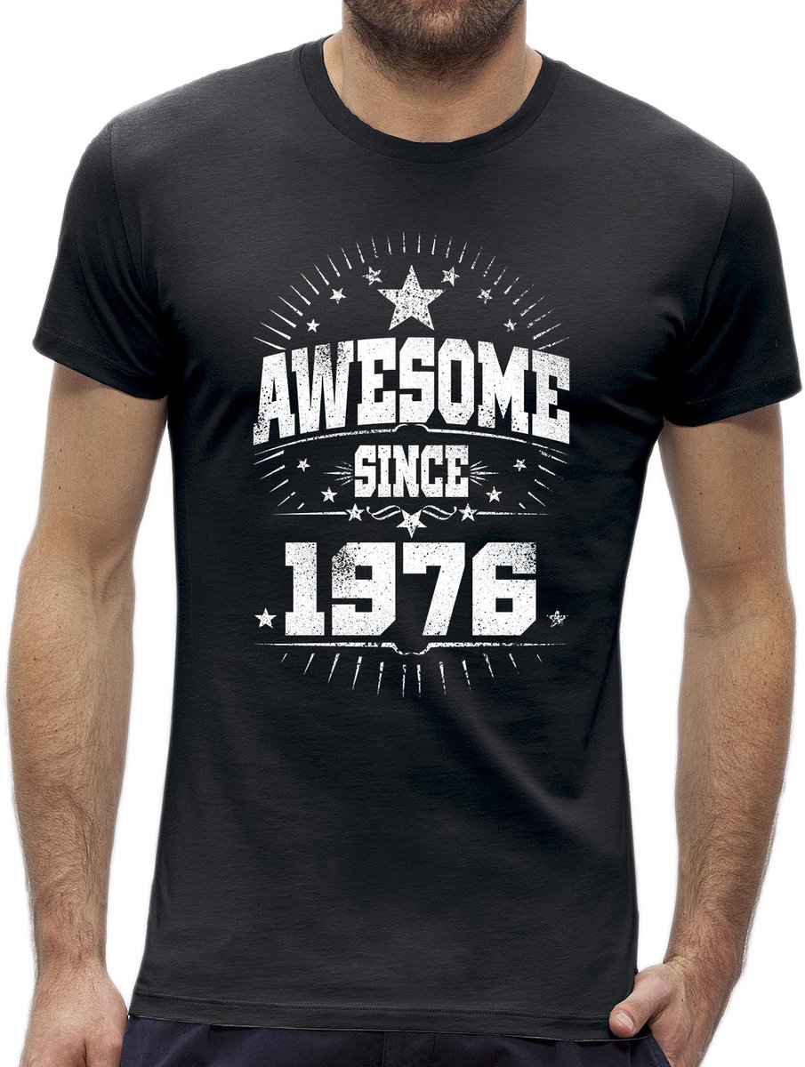 Awesome sterren Abraham 50 jaar t-shirt / kado tip / Heren maat XL / origineel verjaardag cadeau man / 1976