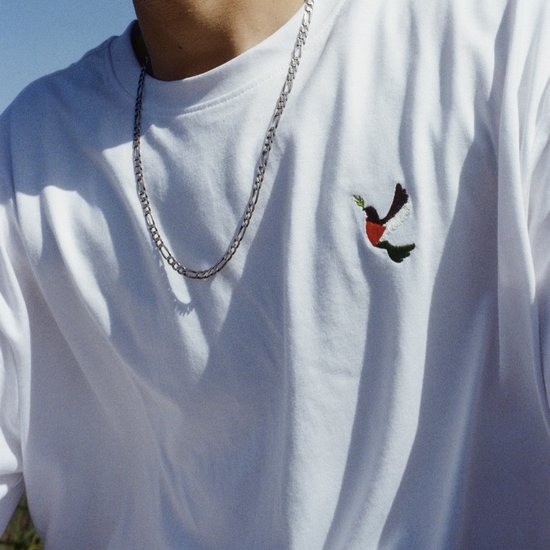 MERRENCI® | T-shirt Palestine avec détail brodé | %100% Coton