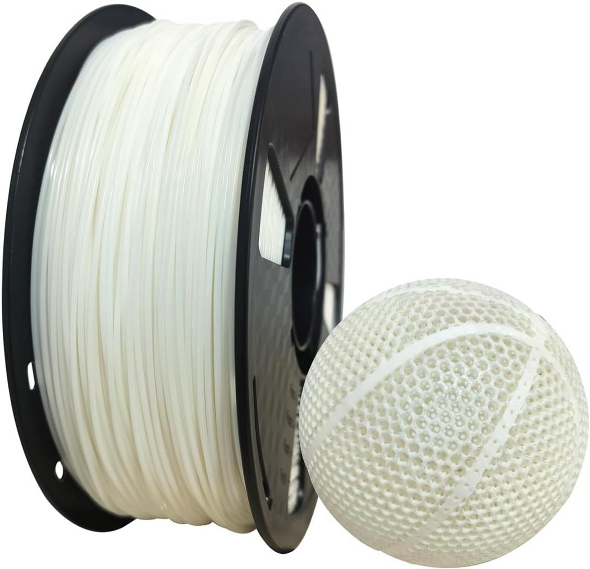 Flexibel Wit TPE 1.75mm 3D Printer Filament (1KG) - Zachte Afdrukken