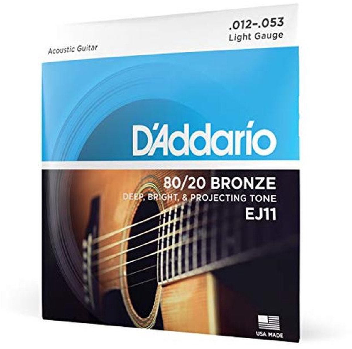 80/20 Bronze Acoustic Guitar Strings 12-53, Thin