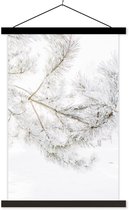 Affiche scolaire - Hiver - Neige - Branches - 40x60 cm - Lattes noires