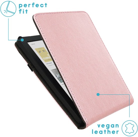 imoshion E-reader Hoesje - Geschikt voor Kobo Clara BW, Kobo Clara Colour - Stand Flipcase - Rosé Goud van iMoshion — afbeelding 2