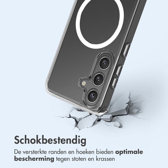 Schokbestendige, transparante hoes met versterkte randen die vallen op gebroken tegels.