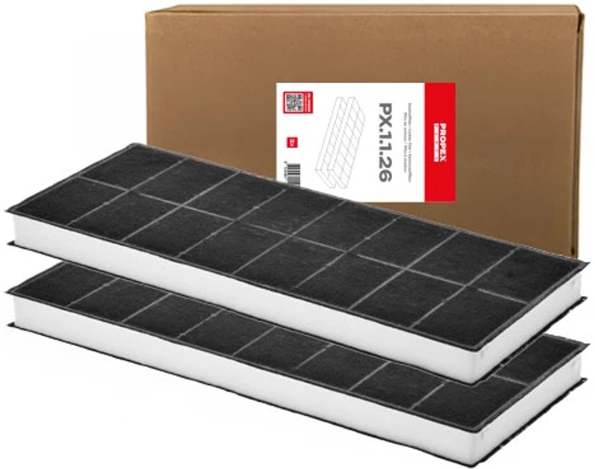 Propex Parts Koolstoffilters voor Afzuigkappen - 2 stuks - Geschikt voor Bosch, Neff, Siem model 00296178 / CZ16330 / DHZ3406 / LZ34501 / Z5143X1 - Eenvoudige Installatie