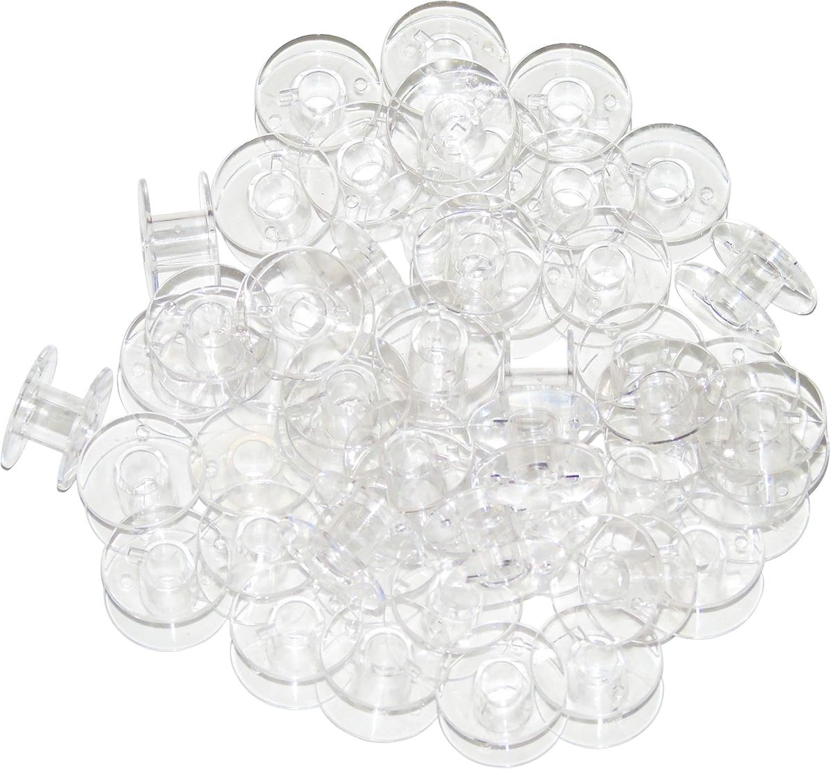 Naaimachine Spoelen - 60 Stuks - Naaimachine - Plastic - Naaien - Spoelendoos - Universele naaimachine spoeltjes - Compatibele - Transparant